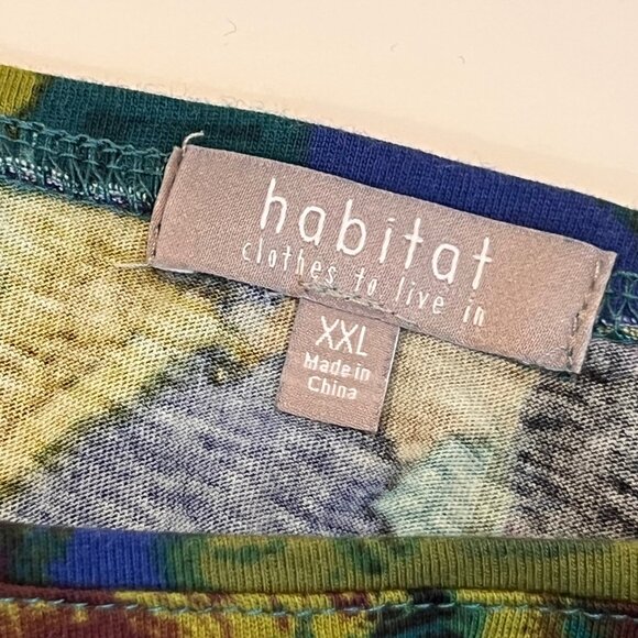 Habitat 100% Cotton Cobalt Print Color Burst Tee, Size XXL - Picture 8 of 9